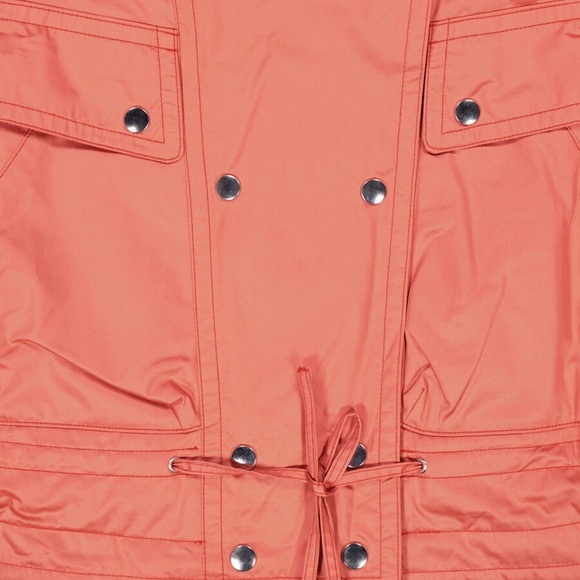 NWT ISABEL MARANT ORANGE PARKA JACKET WITH SINCH WAIST DETAIL - Picture 3 of 3